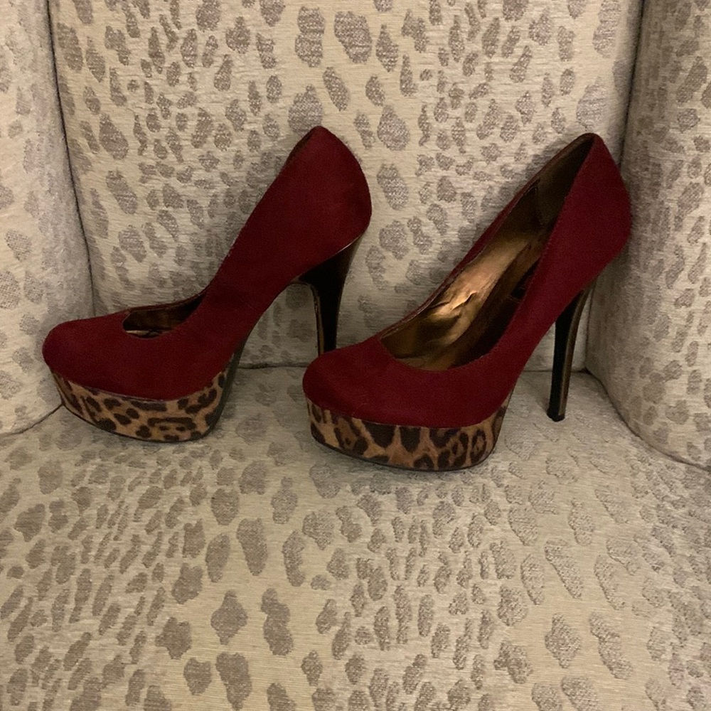 Material Girl suede two-tone Platform Shoes